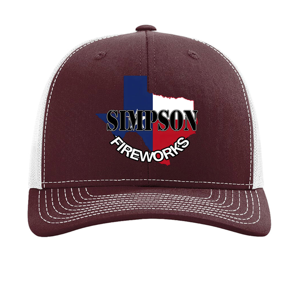 Maroon/ White - FRONT