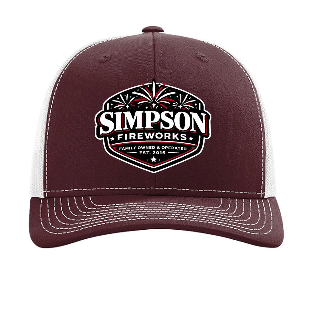 Maroon/ White - FRONT